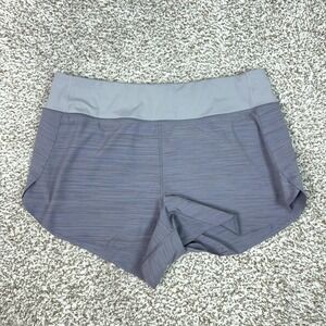 Athleta Shorts Womens Large Gray Run With It Textured 3.5" Running Athletic